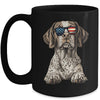 Patriotic German Shorthaired Pointer Dog USA Flag 4th Of July Mug | siriusteestore
