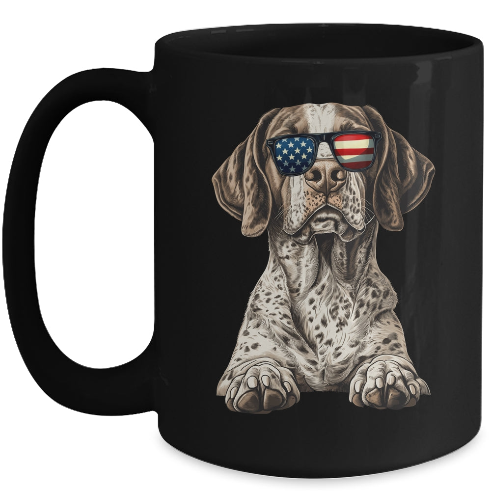 Patriotic German Shorthaired Pointer Dog USA Flag 4th Of July Mug | siriusteestore