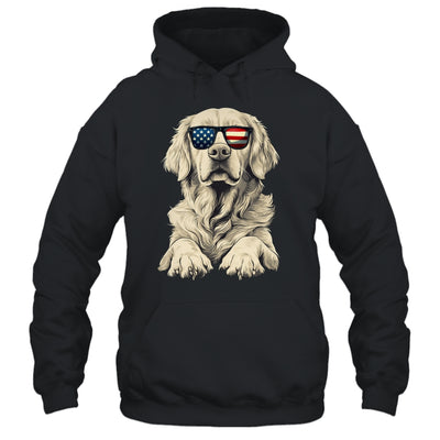 Patriotic Golden Retriever Dog USA Flag 4th Of July Shirt & Tank Top | siriusteestore