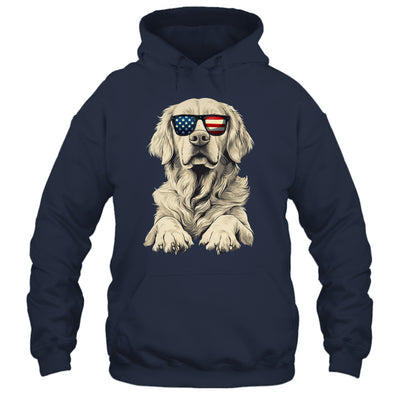 Patriotic Golden Retriever Dog USA Flag 4th Of July Shirt & Tank Top | siriusteestore