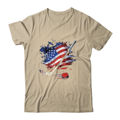 Patriotic Ice Hockey 4th Of July USA Independence Day Shirt & Tank Top | siriusteestore