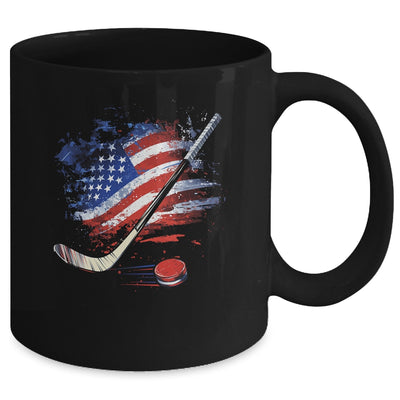 Patriotic Ice Hockey 4th Of July USA Independence Day Mug | siriusteestore