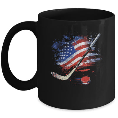 Patriotic Ice Hockey 4th Of July USA Independence Day Mug | siriusteestore
