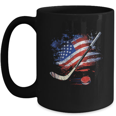 Patriotic Ice Hockey 4th Of July USA Independence Day Mug | siriusteestore