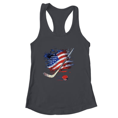 Patriotic Ice Hockey 4th Of July USA Independence Day Shirt & Tank Top | siriusteestore