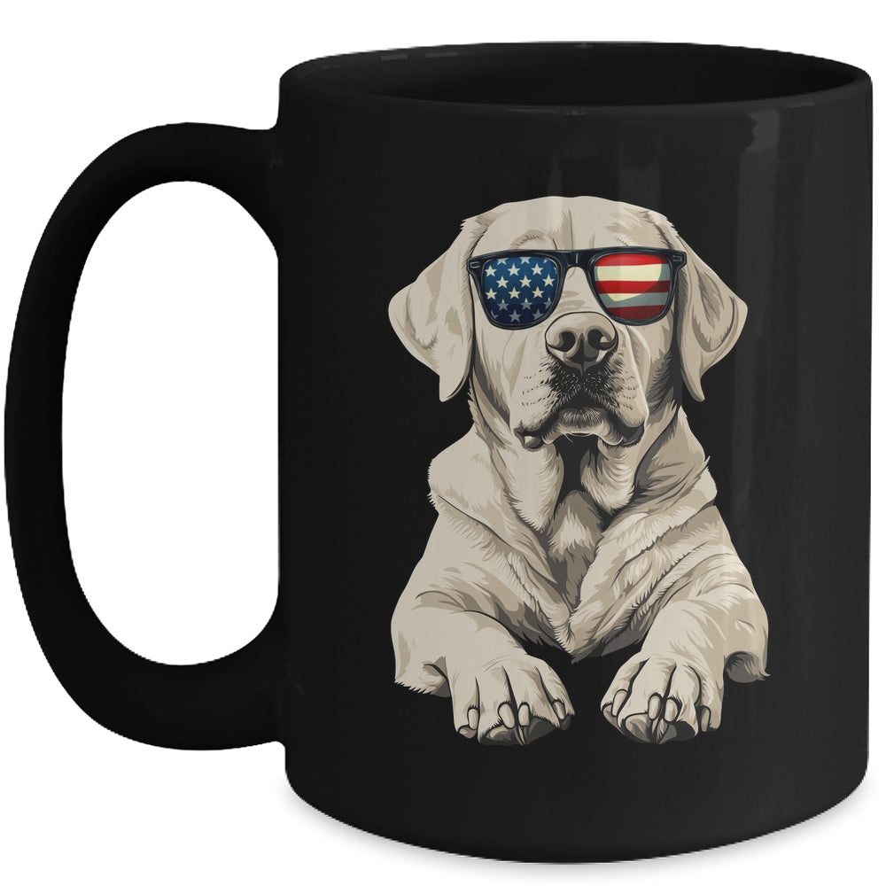 Patriotic Labrador Retriever Dog USA Flag 4th Of July Mug | siriusteestore