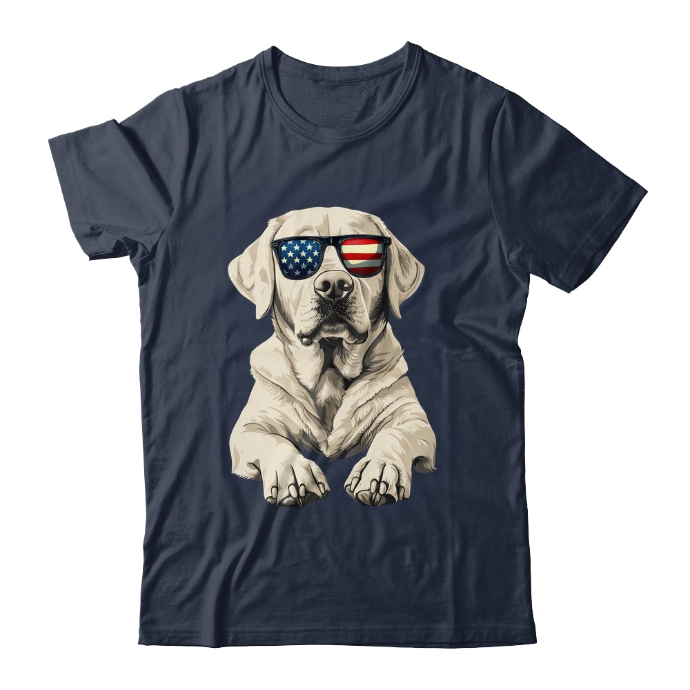 Patriotic Labrador Retriever Dog USA Flag 4th Of July Shirt & Tank Top | siriusteestore