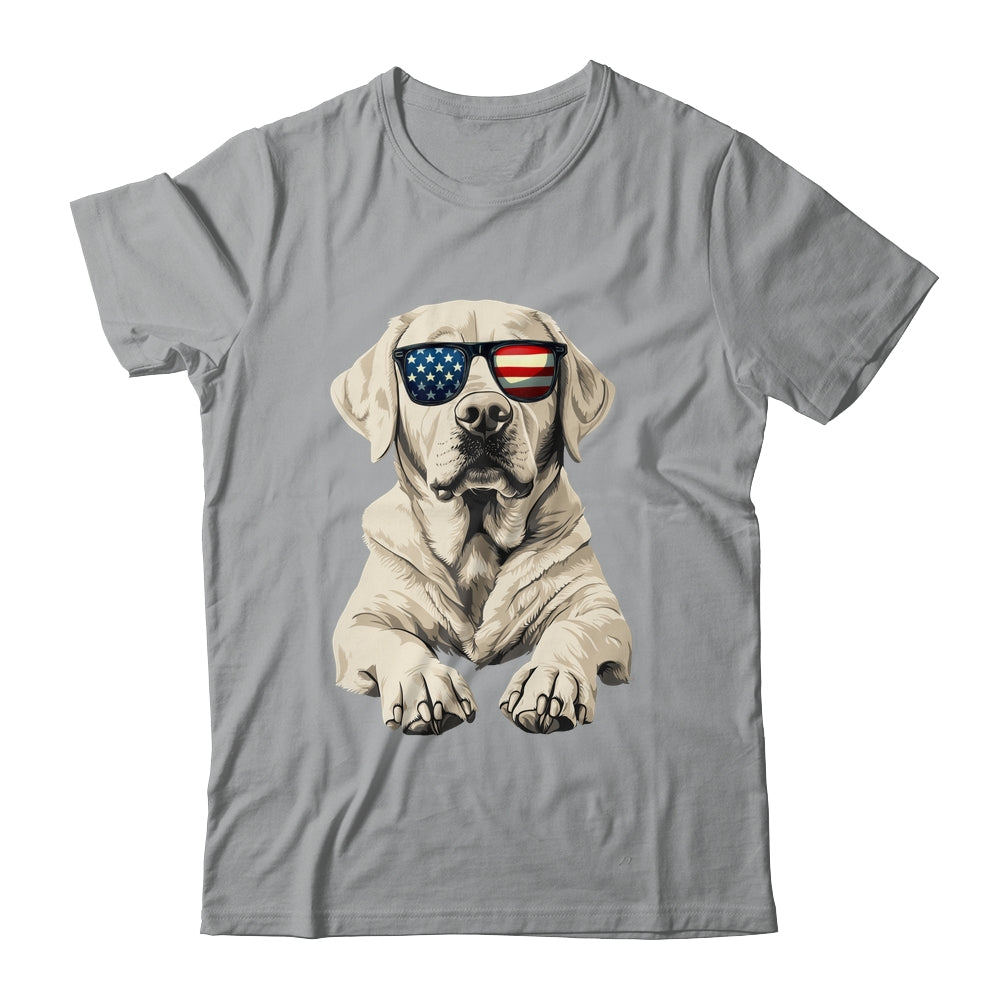 Patriotic Labrador Retriever Dog USA Flag 4th Of July Shirt & Tank Top | siriusteestore