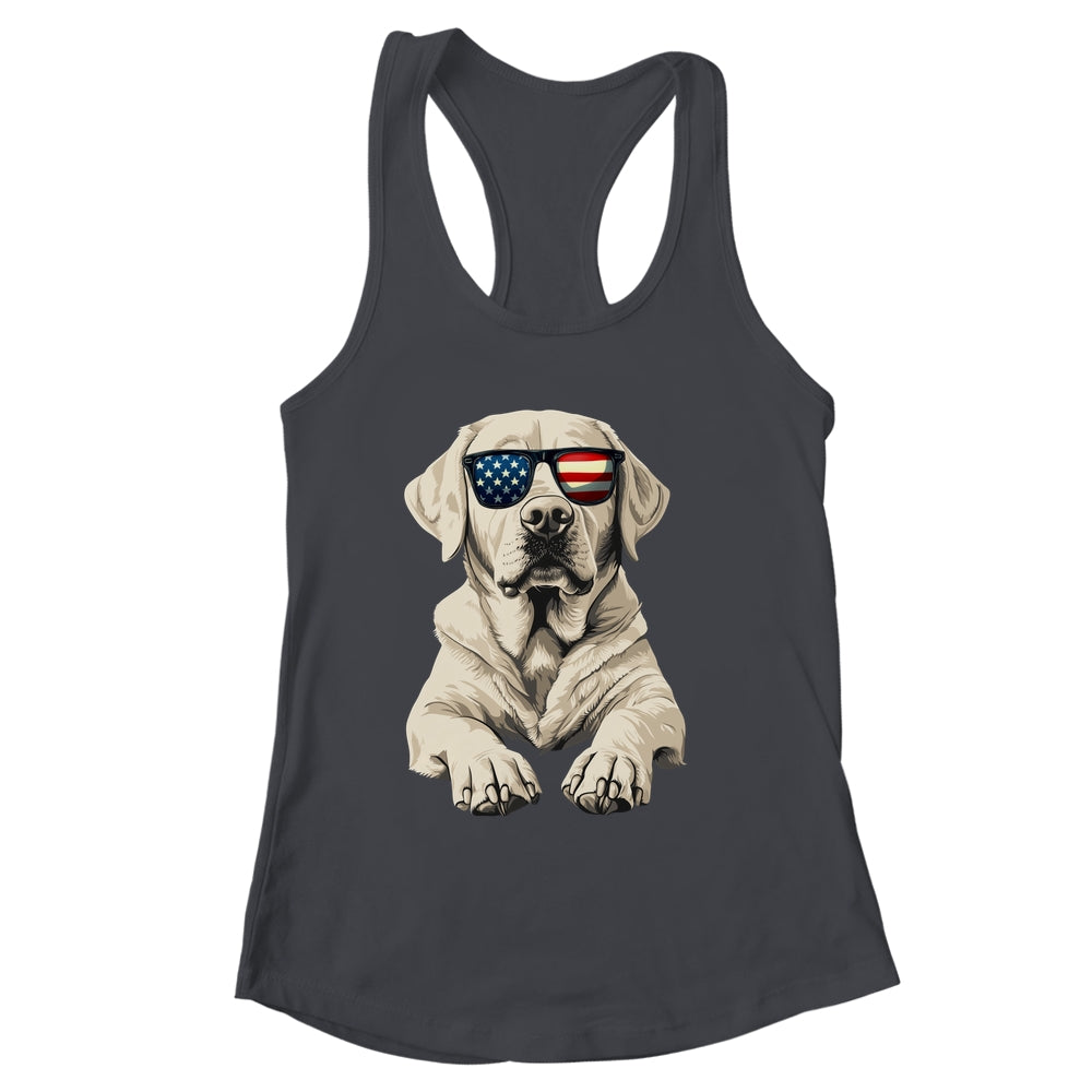 Patriotic Labrador Retriever Dog USA Flag 4th Of July Shirt & Tank Top | siriusteestore