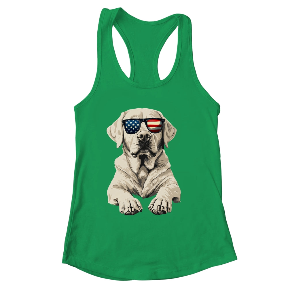 Patriotic Labrador Retriever Dog USA Flag 4th Of July Shirt & Tank Top | siriusteestore