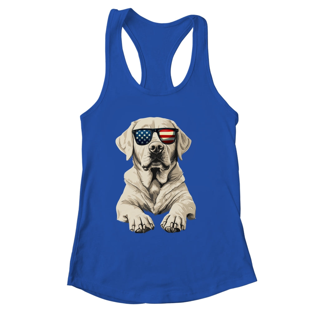 Patriotic Labrador Retriever Dog USA Flag 4th Of July Shirt & Tank Top | siriusteestore