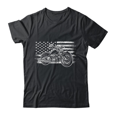 Patriotic Motorcycle Biker Vintage American US Flag Shirt & Hoodie | siriusteestore