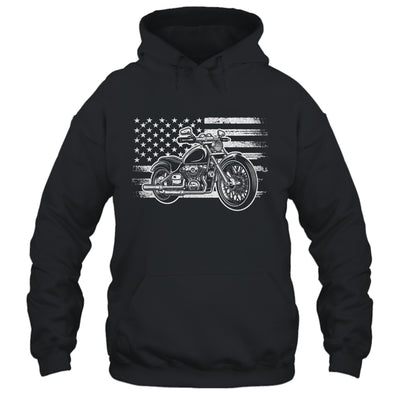 Patriotic Motorcycle Biker Vintage American US Flag Shirt & Hoodie | siriusteestore