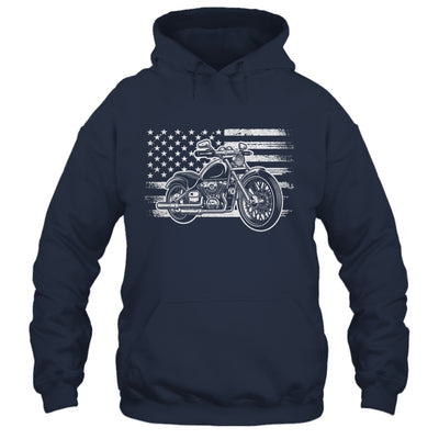 Patriotic Motorcycle Biker Vintage American US Flag Shirt & Hoodie | siriusteestore
