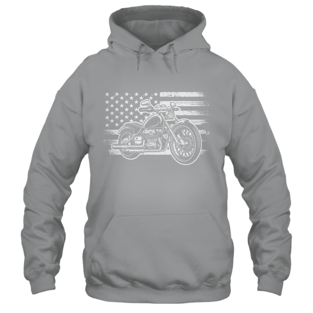 Patriotic Motorcycle Biker Vintage American US Flag Shirt & Hoodie | siriusteestore