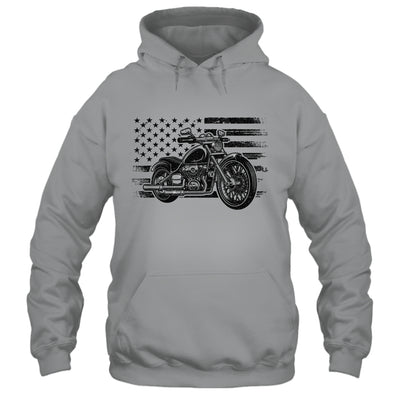 Patriotic Motorcycle Vintage American US Flag Biker Shirt & Hoodie | siriusteestore