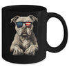 Patriotic Pitbull Dog USA Flag 4th Of July Mug | siriusteestore