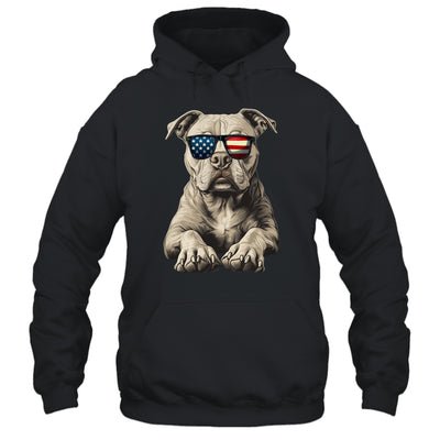 Patriotic Pitbull Dog USA Flag 4th Of July Shirt & Tank Top | siriusteestore
