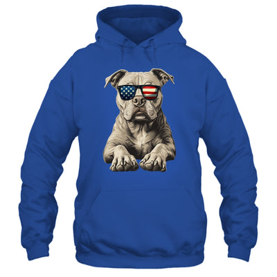Patriotic Pitbull Dog USA Flag 4th Of July Shirt & Tank Top | siriusteestore