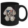 Patriotic Poodle Dog USA Flag 4th Of July Mug | siriusteestore