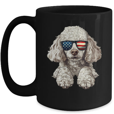 Patriotic Poodle Dog USA Flag 4th Of July Mug | siriusteestore