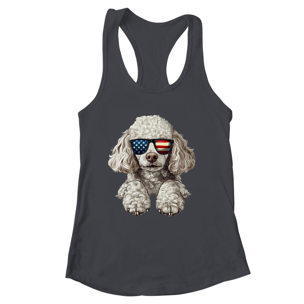 Patriotic Poodle Dog USA Flag 4th Of July Shirt & Tank Top | siriusteestore