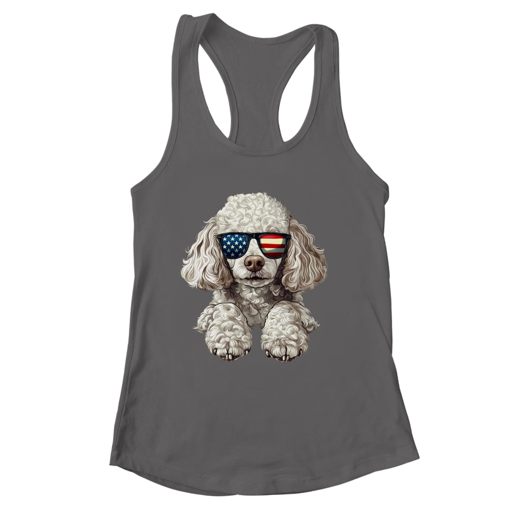 Patriotic Poodle Dog USA Flag 4th Of July Shirt & Tank Top | siriusteestore