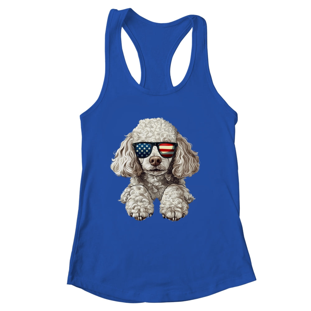 Patriotic Poodle Dog USA Flag 4th Of July Shirt & Tank Top | siriusteestore