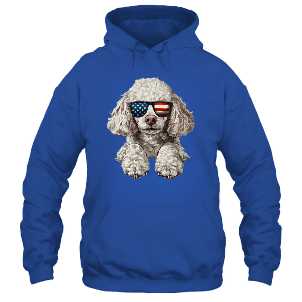 Patriotic Poodle Dog USA Flag 4th Of July Shirt & Tank Top | siriusteestore