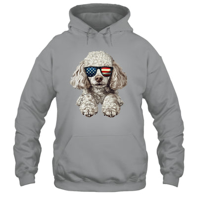 Patriotic Poodle Dog USA Flag 4th Of July Shirt & Tank Top | siriusteestore