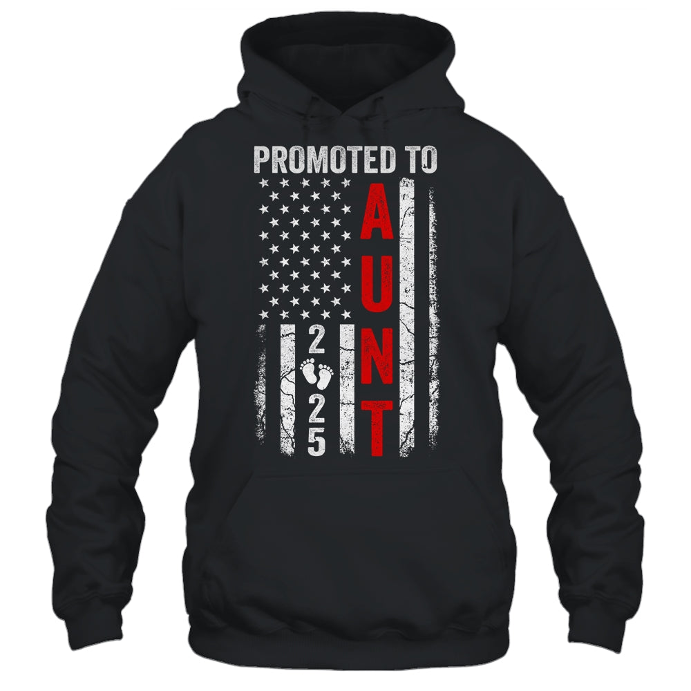 Patriotic Promoted To Aunt 2025 First Time New Aunt Shirt & Tank Top | siriusteestore