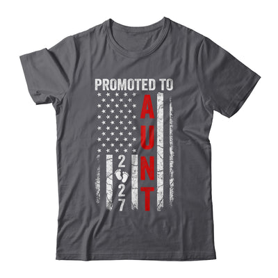 Patriotic Promoted To Aunt 2027 First Time New Aunt Shirt & Hoodie | siriusteestore