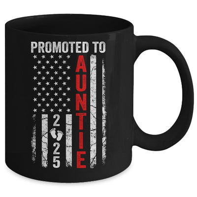 Patriotic Promoted To Auntie 2025 First Time New Auntie Mug | siriusteestore