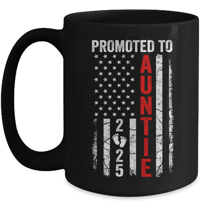Patriotic Promoted To Auntie 2025 First Time New Auntie Mug | siriusteestore