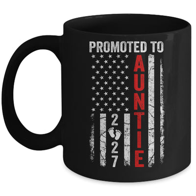Patriotic Promoted To Auntie 2027 First Time New Auntie Mug | siriusteestore