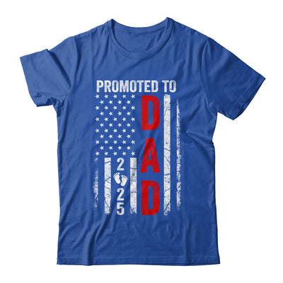 Patriotic Promoted To Dad 2025 First Time New Daddy Shirt & Hoodie | siriusteestore