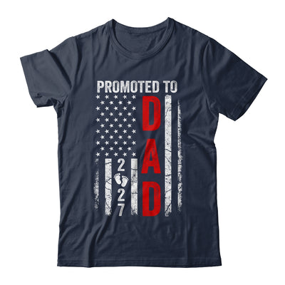 Patriotic Promoted To Dad 2027 First Time New Daddy Shirt & Hoodie | siriusteestore