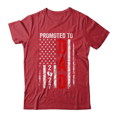 Patriotic Promoted To Dad 2027 First Time New Daddy Shirt & Hoodie | siriusteestore