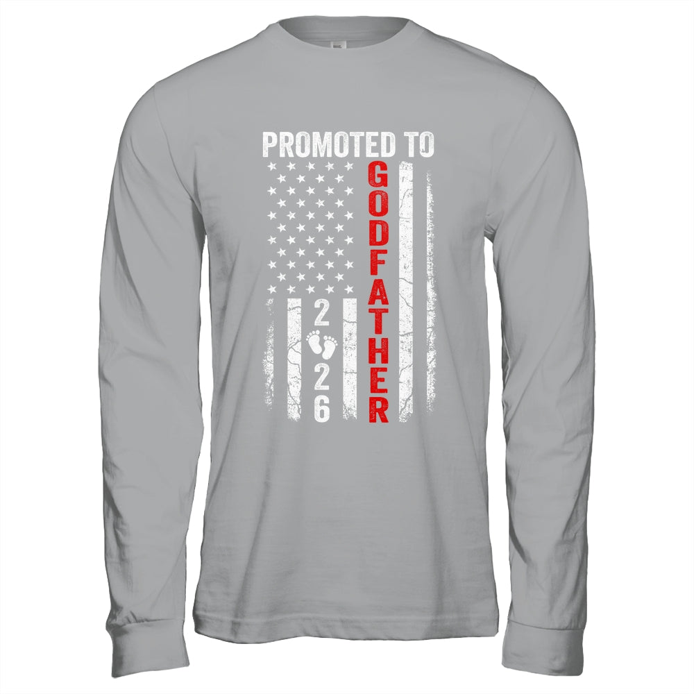 Patriotic Promoted To Godfather 2026 First Time New Shirt & Hoodie | siriusteestore