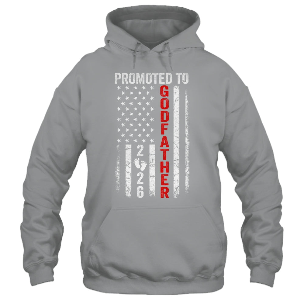 Patriotic Promoted To Godfather 2026 First Time New Shirt & Hoodie | siriusteestore