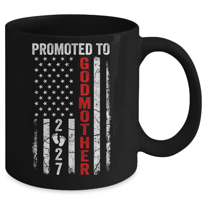 Patriotic Promoted To Godmother 2027 First Time New Godmother Mug | siriusteestore