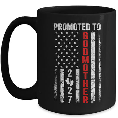Patriotic Promoted To Godmother 2027 First Time New Godmother Mug | siriusteestore