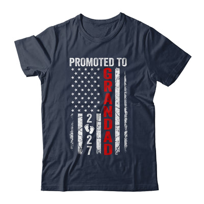 Patriotic Promoted To Grandad 2027 First Time New Grandad Shirt & Hoodie | siriusteestore