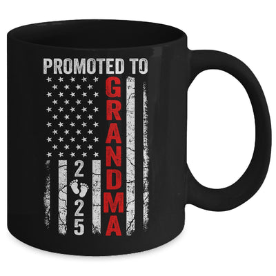 Patriotic Promoted To Grandma 2025 First Time New Grandma Mug | siriusteestore