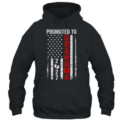 Patriotic Promoted To Grandma 2027 First Time New Grandma Shirt & Hoodie | siriusteestore