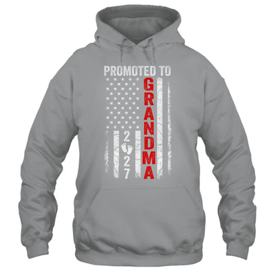 Patriotic Promoted To Grandma 2027 First Time New Grandma Shirt & Hoodie | siriusteestore