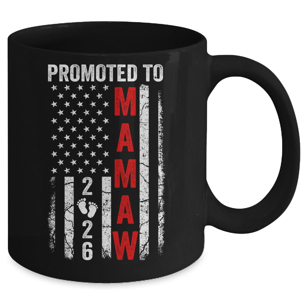 Patriotic Promoted To Mamaw 2026 First Time New Mamaw Mug | siriusteestore