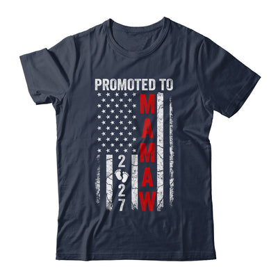 Patriotic Promoted To Mamaw 2027 First Time New Mamaw Shirt & Hoodie | siriusteestore