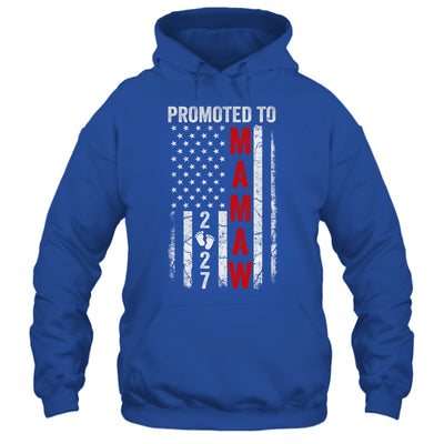 Patriotic Promoted To Mamaw 2027 First Time New Mamaw Shirt & Hoodie | siriusteestore