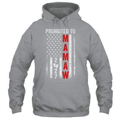 Patriotic Promoted To Mamaw 2027 First Time New Mamaw Shirt & Hoodie | siriusteestore